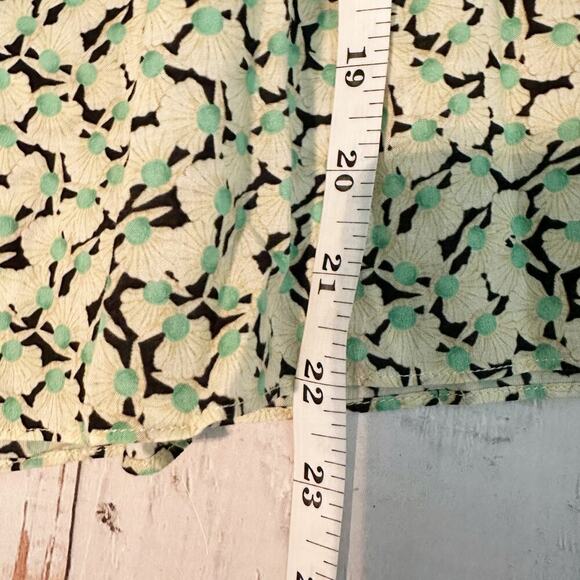 Rixo Danica Ruffled Printed Cotton Floral Blouse Size Small US 6 - Picture 11 of 13